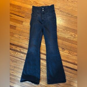 Free People Jayde Black Flare Jeans